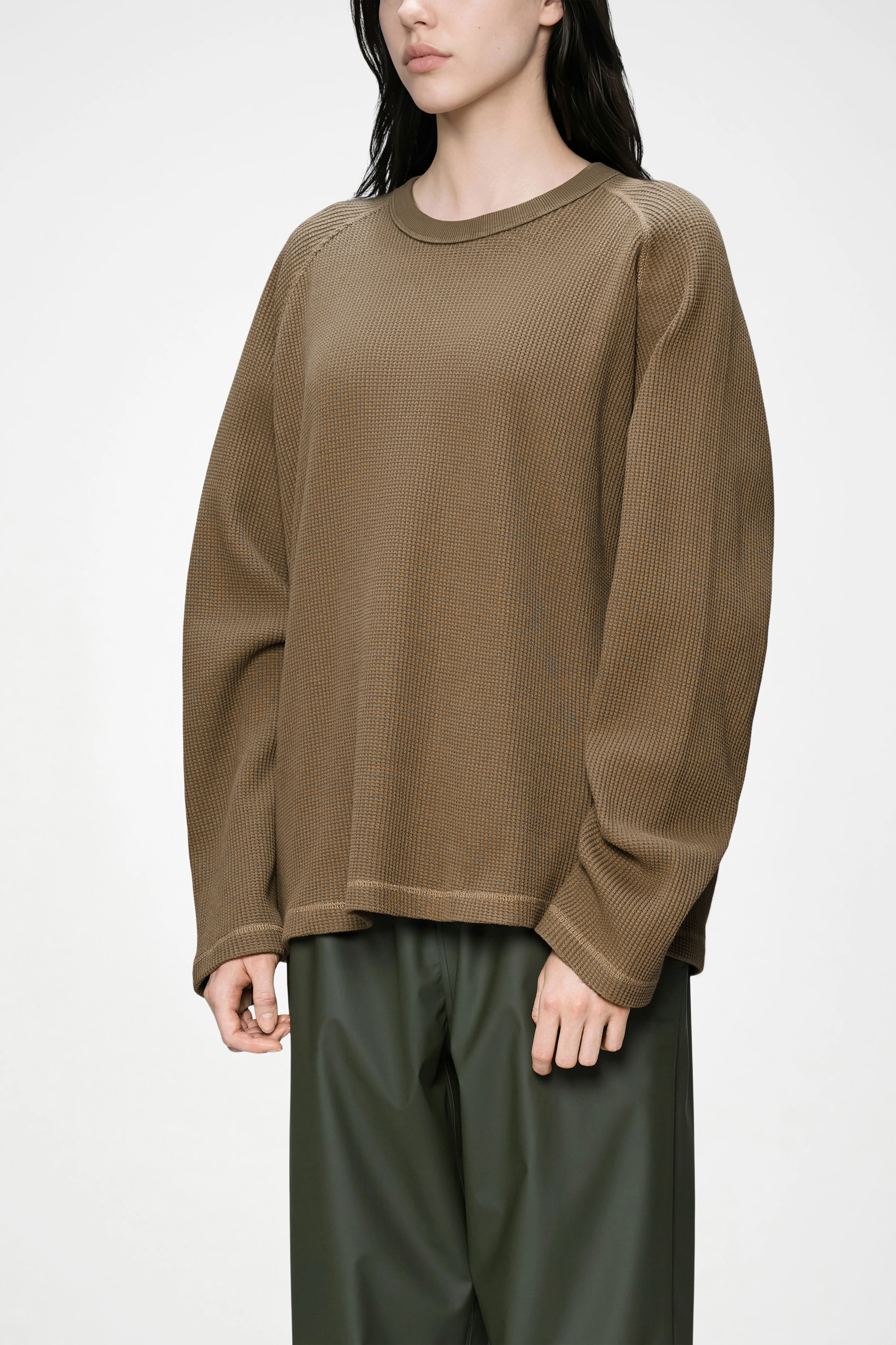 Waffle Long Sleeve T-Shirt Rains - Image 9